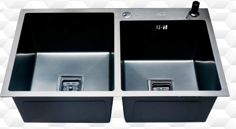 GUN GREY WASH SINK DOUBLE
